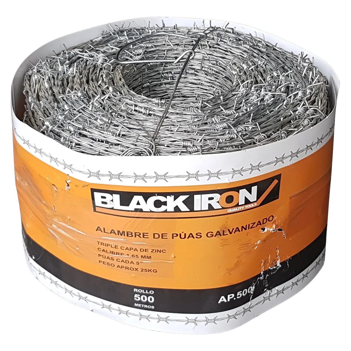 Alambre de Púas Galvanizado x 250m (12.5Kg)